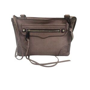 Rebecca Minkoff Avery Handbag Purse Nubuck Leather Dark Lavender Crossbody